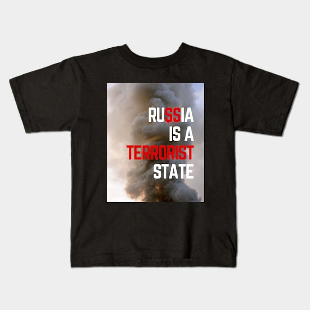 russia terrorist state Kids T-Shirt by OnlyHumor